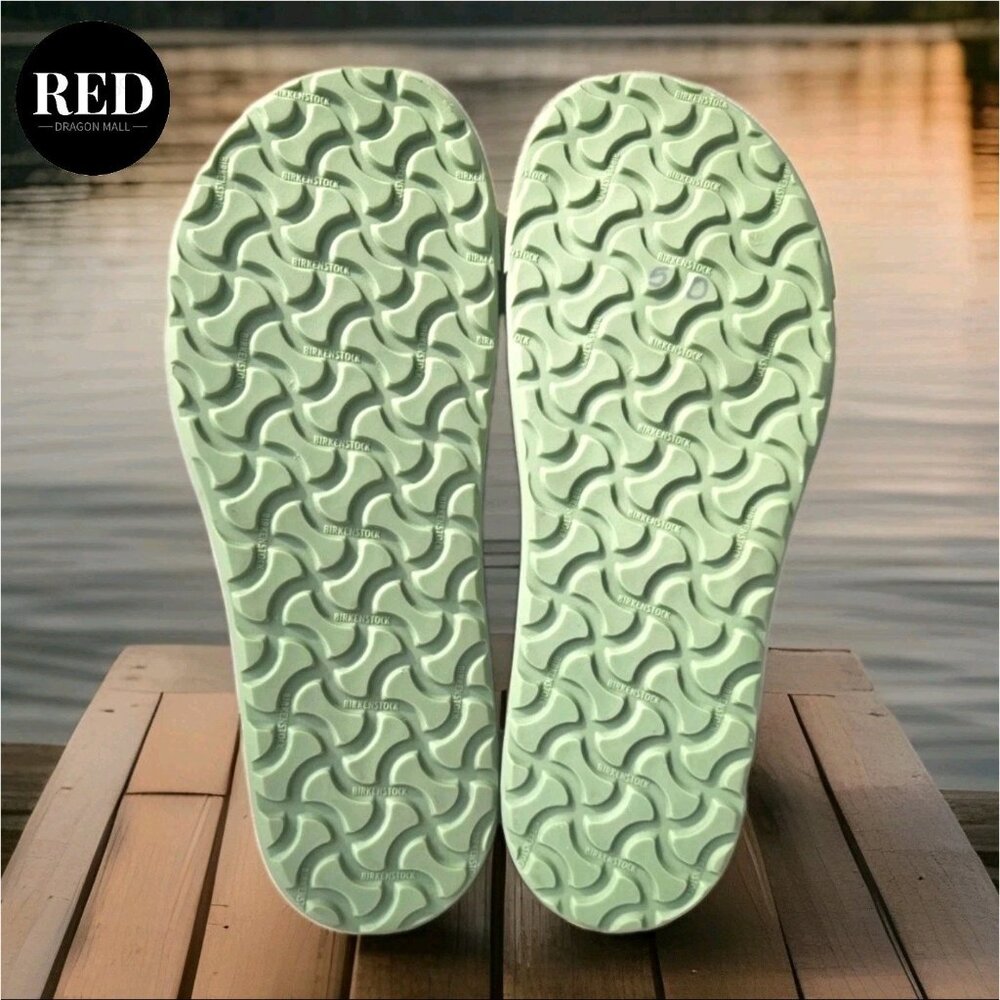 Birkenstock Bend Low Suede Embossed Shoes Green Matcha - Women's Size 7 (38) - Picture 5 of 9